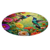 Planche À Découper Conception magique de colibri aux tons bijoux (Coin)