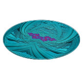 Planche À Découper Conception originale 3D Aqua, Purple et Blue (Coin)