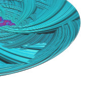 Planche À Découper Conception originale 3D Aqua, Purple et Blue (Coin)