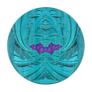 Planche À Découper Conception originale 3D Aqua, Purple et Blue