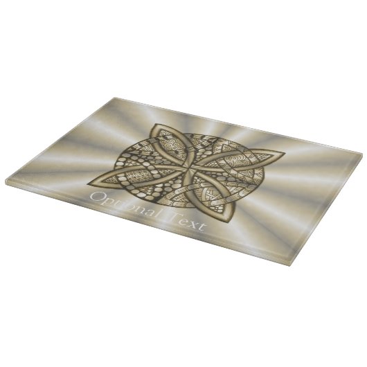 Planche À Découper Conception originale de noeud celtique d'or (Coin)