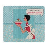 Planche À Découper Conception personnalisée rétro -6x7 (Devant)