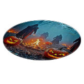 Planche À Découper Conception rituelle d'Halloween éffrayant (Coin)