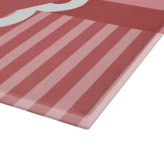 Planche À Découper Conception rose de petit gâteau (Coin)