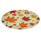 Planche À Découper Conception sans couture de feuillage d'automne (Coin)