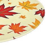 Planche À Découper Conception sans couture de feuillage d'automne (Coin)