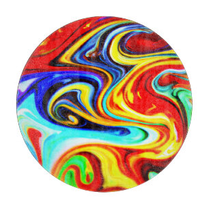 Planche À Découper Conception symphonique couleur Abstraite