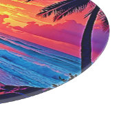 Planche À Découper Conception Tropical Sunset Paradise (Coin)