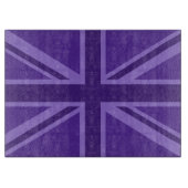Planche À Découper Conception Union Jack violette (Devant)