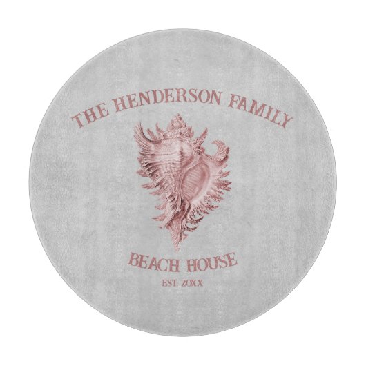 Planche à découper conch rose (Devant)