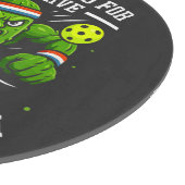 Planche À Découper Concombre Drôle Jouant Pickleball (Coin)