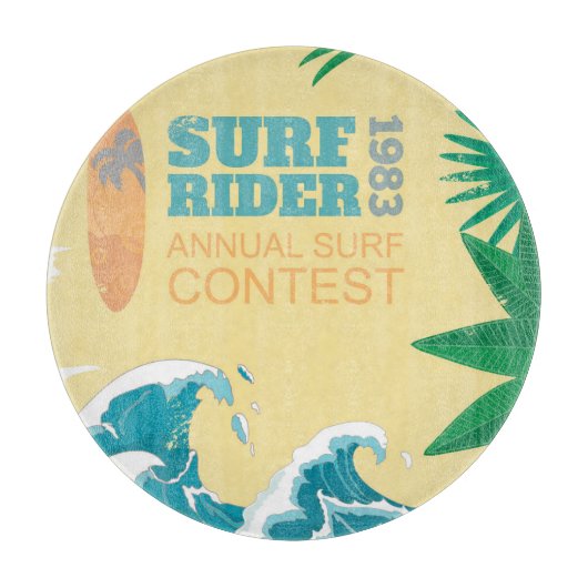 Planche À Découper Concours |1983 de surf de cavalier de surf (Devant)