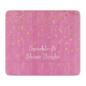 Planche À Découper Confetti en or rose (Devant)