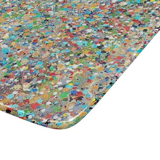 Planche À Découper Confetti's 6 x 7 Déco Glass Cutting Board (Coin)