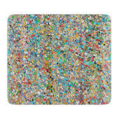 Planche À Découper Confetti's 6 x 7 Déco Glass Cutting Board (Devant)