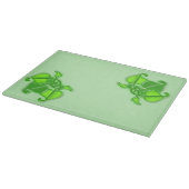 Planche À Découper Conseil de coupe - Clusters de Feuilles verts (Coin)