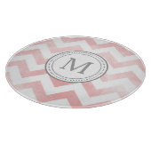 Planche À Découper Conseil de coupe de Chevron de monogramme (Coin)