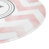Planche À Découper Conseil de coupe de Chevron de monogramme (Coin)