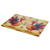 Planche À Découper Conseil de coupe de Turquie de Thanksgiving mignon (Coin)