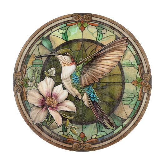 Planche À Découper Conseil de coupe des colibris (Devant)