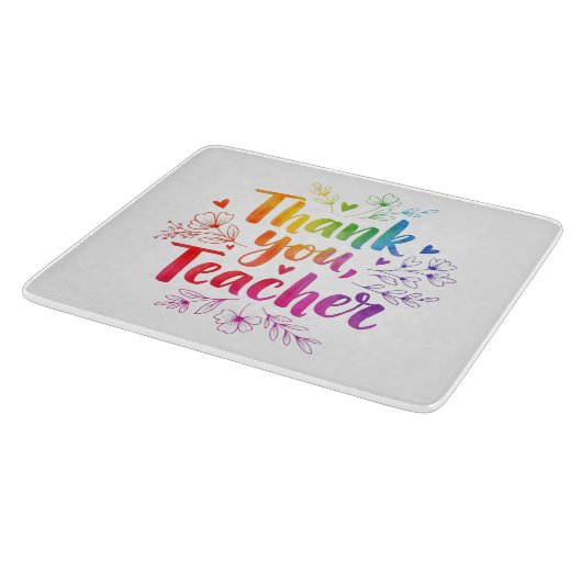 Planche À Découper Conseil de coupe des enseignants - Merci, enseigna (Coin)