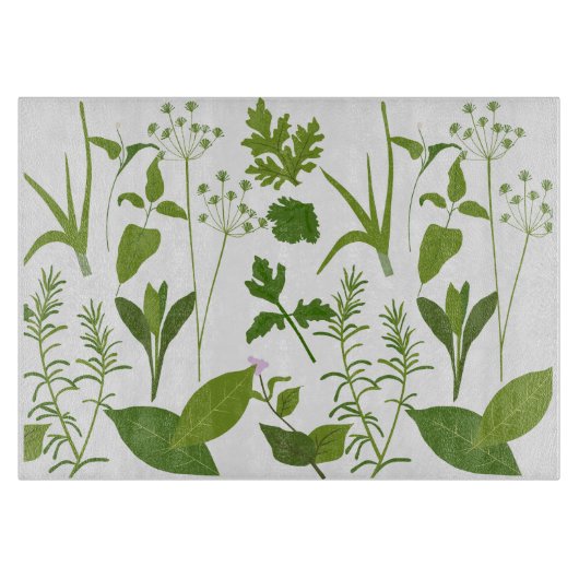 Planche À Découper Conseil de coupe des herbes (Devant)