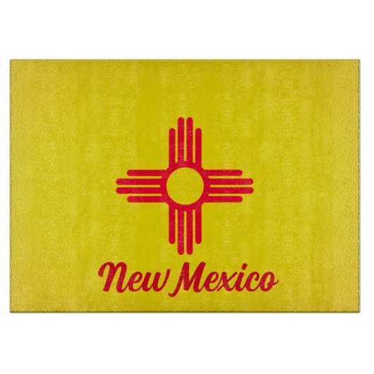 Planche À Découper Conseil de coupe du drapeau du Nouveau-Mexique (Devant)
