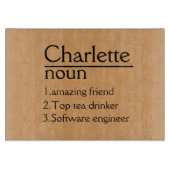 Planche À Découper Conseil de coupe personnalisé Mariage Charcuterie (Devant)