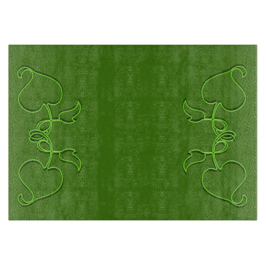 Planche À Découper Conseil de coupe - Plan des Feuilles verts (Devant)