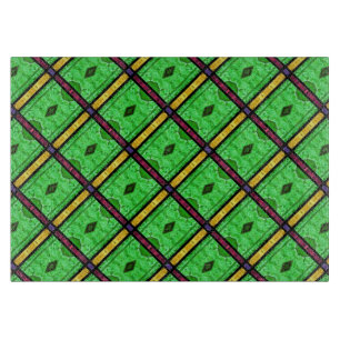 Planche À Découper Conseil de coupe verte du Motif de l'Ewe d'Afrique