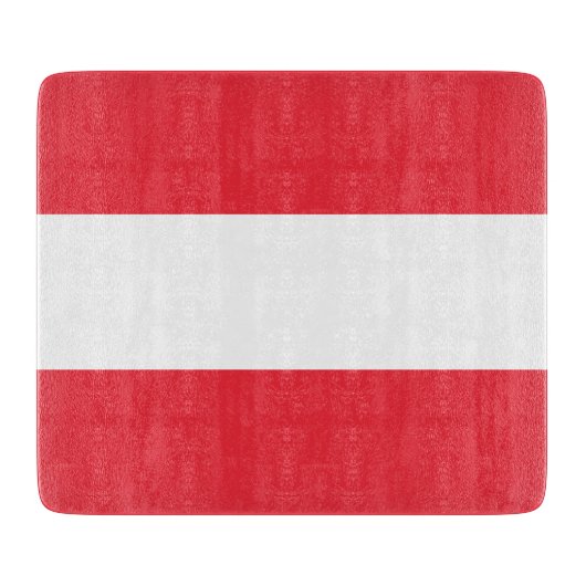Planche À Découper Conseil de découpe du drapeau autrichien (Autriche (Devant)