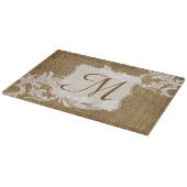 Planche À Découper Conseil de taille du verre de monogramme de (Coin)