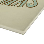 Planche À Découper Conseil de taille du verre/Joyeux Noël (Coin)