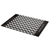 Planche À Découper Conseil noir de taille du verre de Chevron de (Coin)