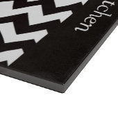 Planche À Découper Conseil noir de taille du verre de Chevron de (Coin)
