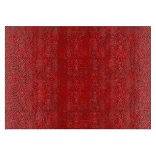 Planche À Découper Conseil rouge de taille du verre de MED de texture