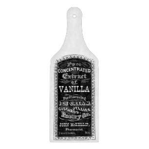 Planche À Découper Conseil vintage de taille du verre d'étiquette de