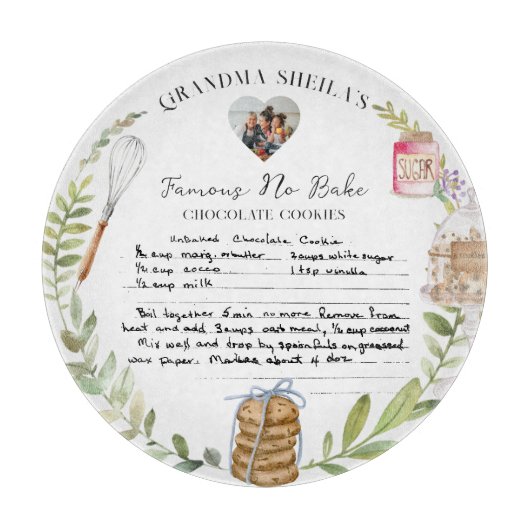 Planche À Découper Conservation de recettes manuscrites (Devant)