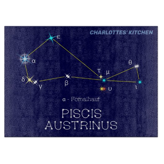 Planche À Découper Constellation de l'hémisphère Sud Piscis Austrinus (Devant)