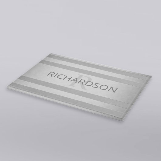 Planche À Découper Contemporain Faux Argent Ombre Gris