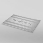 Planche À Découper Contemporain Faux Argent Ombre Gris