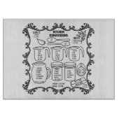 Planche À Découper Conversions et mesures de cuisine (Devant)