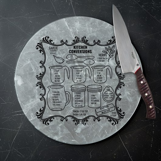 Planche À Découper Conversions et mesures de cuisine