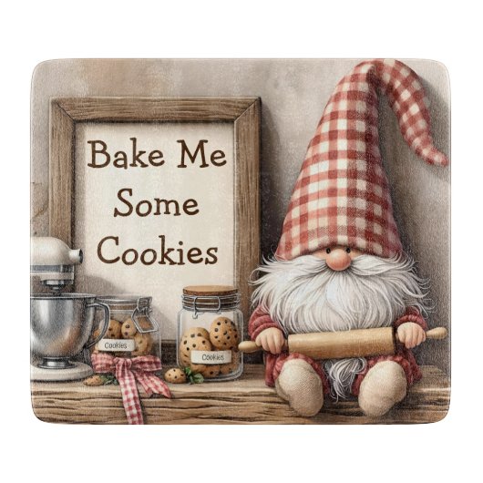 Planche À Découper Cookie Baker Gnome (Devant)
