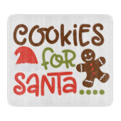 Planche À Découper Cookie pour Père Noël (Devant)