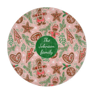 Planche À Découper Cookies de Noël vert