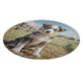 Planche À Découper Cool Cattle Dog Peronalized Glass (Coin)