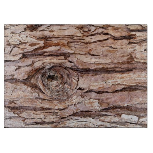 Planche À Découper Cool de texture d'écorce d'arbre unique (Devant)