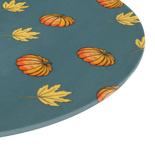 Planche À Découper cool moderne jaune citrouille motif amoureux du mo