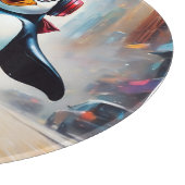 Planche À Découper Cool Peinture d'Art numérique de pingouin (Coin)